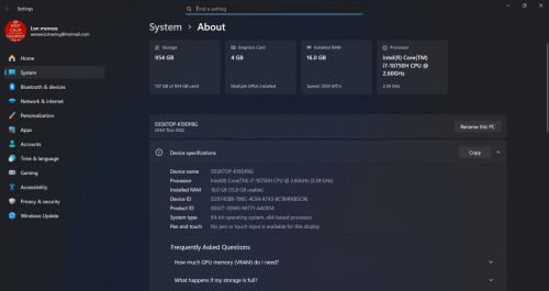 MSI GF63 Thin 10SC CPU I7 ជំនាន់ 10 RAM 16GB SSD 1 TBGTX 1650