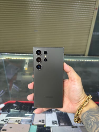 Samsung S24 Ultra Black Company Sim2 Ram12GB HD256GB Phone Condition 98% , ម៉ាស៊ីនសានុំស្អាត