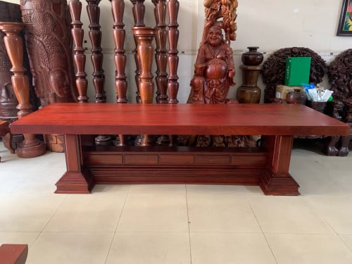 តុវែងឈើធ្នង់ ខ្នាត100*306cm សាច់ឈើស្អាត លក់បន្ទាន់