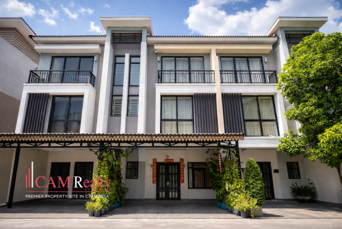 វីឡាកូនកាត់3បន្ទប់គេងសម្រាប់លក់នៅក្នុងបុរីប៉េងហួតបឹងស្នោរ