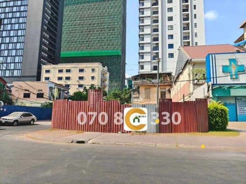 ដីកែងសំរាប់លក់ដូនពេញ  / Corner Land for Sale Daun Penh