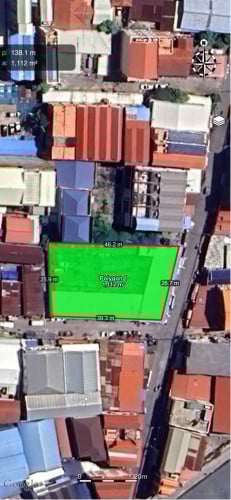 ដីកែងលក់ ទឹកថ្លា / Corner land for sale, Sangkat Toeuk Thla