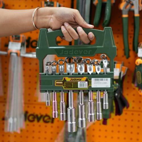 សំណុំសោបំពង់ L-Shape JADEVER (L-Angled Socket Wrench Set) (JDTH4208)