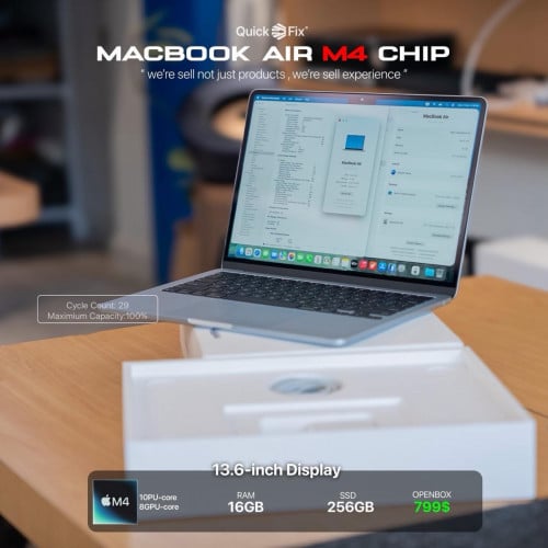 ខ្លឹមមិនងាយមាន MacBook Air M4  USED សាកថ្មរតិចដង 🤫 Midnight 💙 Sky Blue 🩵 Silver 🤍 Conditions 99%