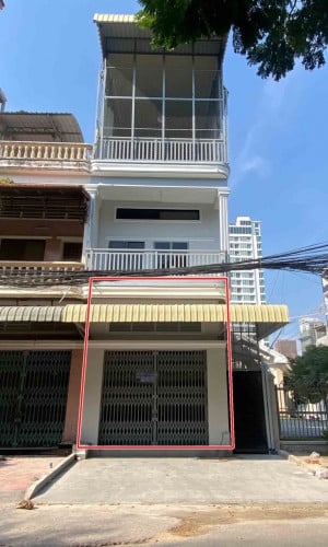 ហាងសំរាប់ជួល​ ទន្លេបាសាក់ចំការមន  /  Shop for rent Tonle Basac, Khan Chomkarmon