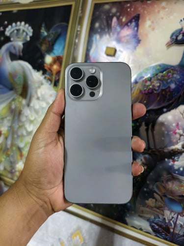 15pro max ZA 256g natural  សុីម2 ស្អាត99%