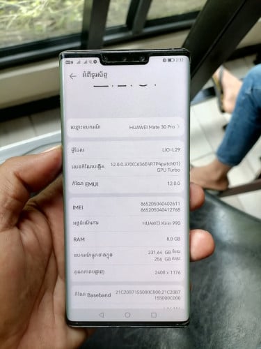 Huawei mate 30pro sim2 ram8G 256G / global