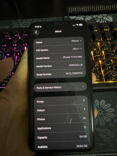 iPhone 11 Pro Max 64g សំនុំ