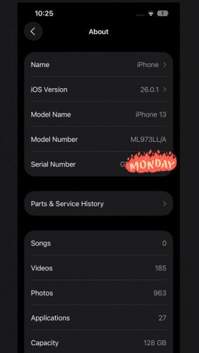 IPhone 13 128g only WiFi