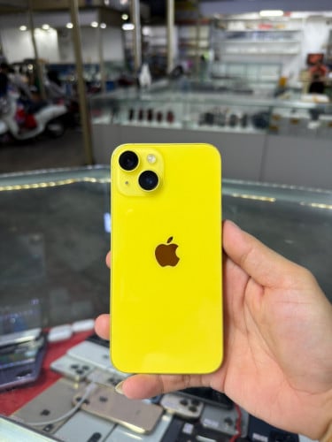iPhone 14 Yellow CH/A HD128GB Phone Condition 96% 🔋85% , ម៉ាស៊ីនហ្ស៊ីន