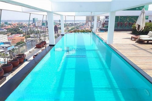 N397 | BKK1 Area, Serviced Apartment 2 Bedrooms For Rent with Gym and Pool