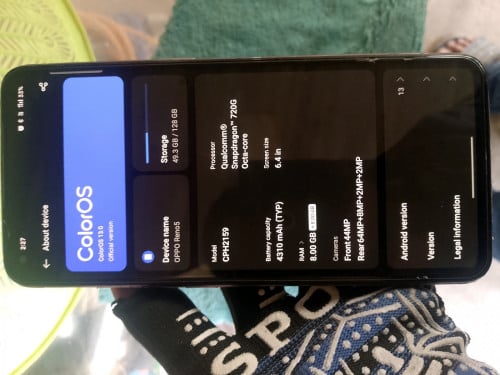 OPPO RENO 5 RAM8+8G លក់110សានុំសុីនទាំងអស់ចង់បានចរចាបាន