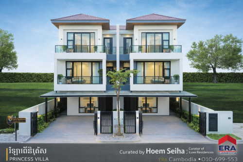 Princess Villa (Twin) for Sale | 192 sqm Land | From $450,888 | Near AEON Mall 3, Phnom Penh
