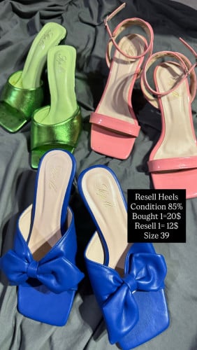 Resell wirh good conditions 85%. Bought 1= 20$/ resell 1= 12$/ size 39