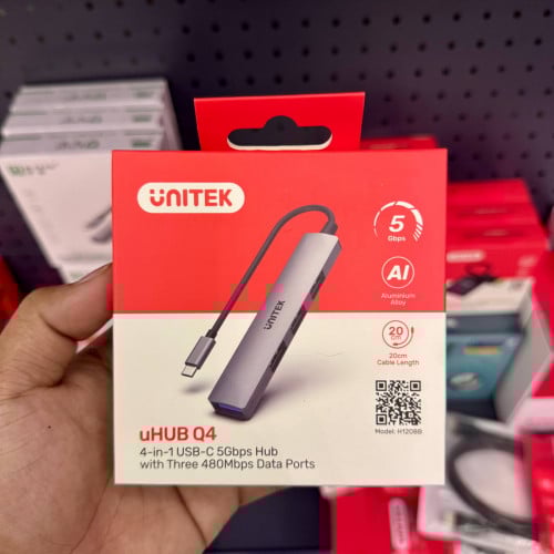 UNITEK 4-in-1 USB-C 5Gbps Hub – Fast USB Adapter