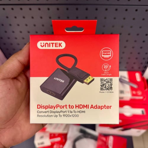 UNITEK DisplayPort to HDMI Female Adapter