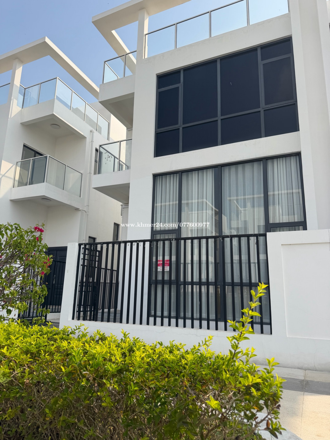 វីឡាភ្លោះជួល- Twin Villa for Rent 双拼别墅出租