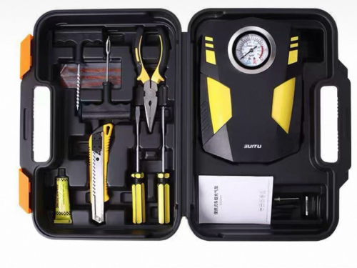 ម៉ាសុីនបូមខ្យល់ នឹង ប្រដាប់ប៉ះកង់ឡាន កង់ម៉ូតូ ងាយស្រួលដាក់តាមខ្លួន