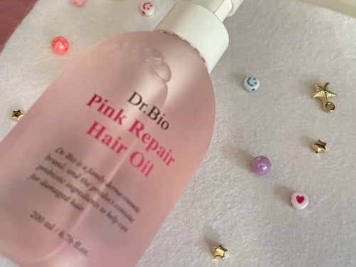 ប្រេងលាបសក់ Dr. Bio Pink Repair Hair Oil