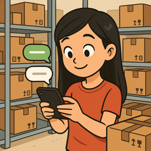 ផ្នែក អ្នកតបឆាត (លក់online)