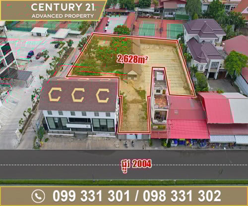 🏡ដី និងផ្ទះ នៅលើផ្លូវ2004 ជិតបុរី ចំណានថារី ត្រូវការលក់បន្ទាន់ខ្លាំង