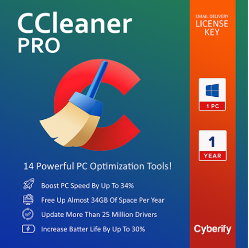 Cclearner Profesional 1year 1Devices ( PC/Android )