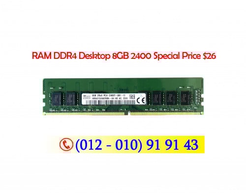DDR4 Ram 8GB 2400 2ndhand Discount $26
