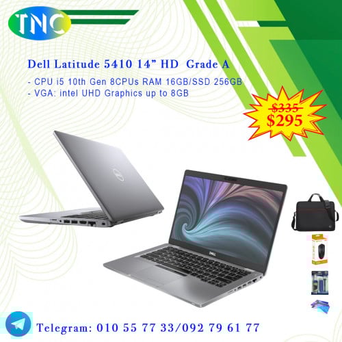Dell 5410 Core i5 10th RAM 16GB SSD 256GB VGA intel HD