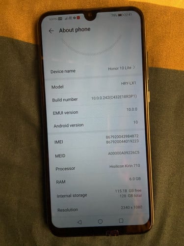 Honor 10 lite- 6+128GB