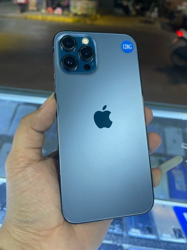 iPhone 12pm ZA 128g Sim2 ហ្សុី ដូថ្មរហេីយ