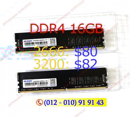 New Ram DDR4 16GB Desktop in box Special Price $80 ,      8GB $39