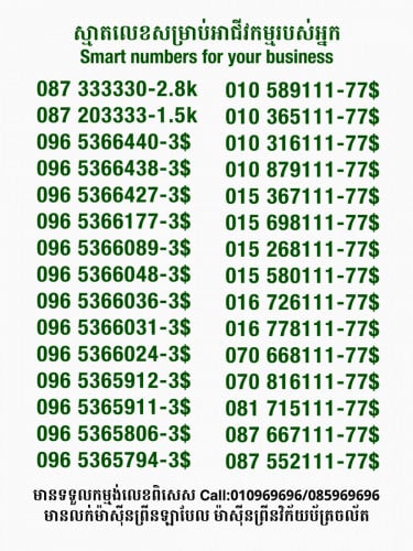 Smart លេខសម្រាប់អាជីវកម្ម