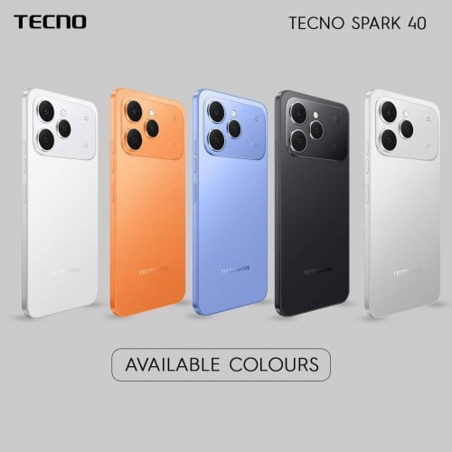 Tecno Spark 40 (6GB+6GB/128GB) និង (8GB+8GB/256GB) ថ្មីធានា1ឆ្នាំ