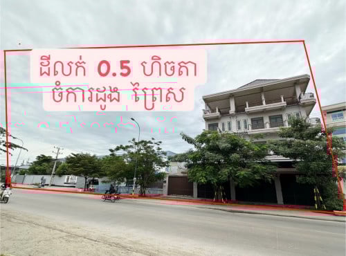 ដីលក់ 0.5ហិចតា ចំការដូង ព្រៃស