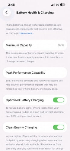 លក់ដាច់210$ Iphone 13 សំណុំ 128G 5G ថ្ម 82%