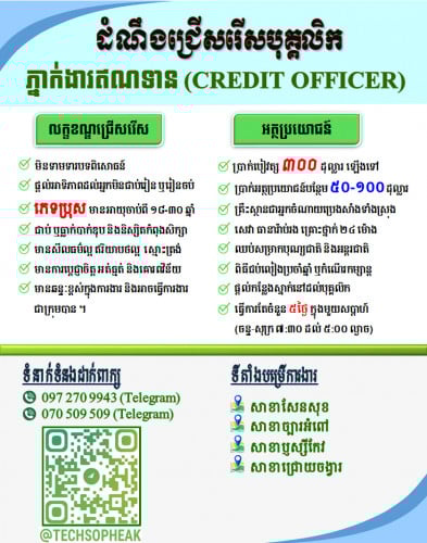ភ្នាក់ងារឥណទាន (Credit Officer)