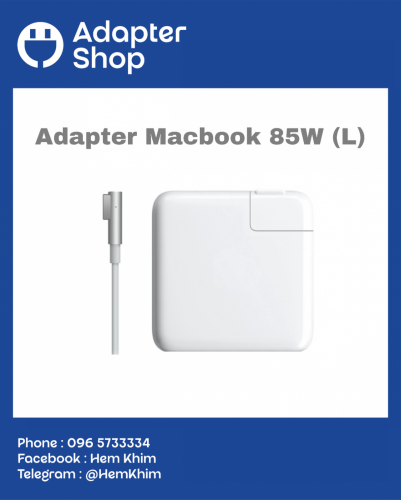 Adapter Macbook 85W Type L (Top Grade)