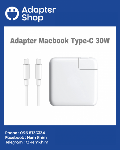 Adapter Macbook Type-C 30W (Top Grade)