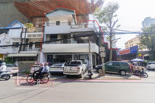 Corner Commercial House For Rent in BKK1