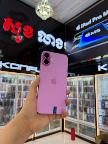 IPhone 16Plus(128XA)99.99%ថ្មហ្សុីននៅ100%
