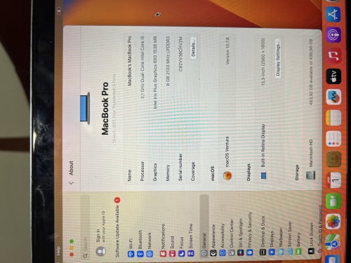 Macbook Pro 2017 touch bar