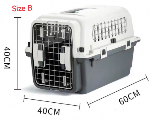 Size B (L-60*W-40*H-40 cm) IATA approved transportation check-in Cage / Crate