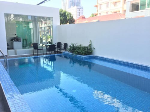 Swimming Pool studio type apartment for rent with Gym in BKK1