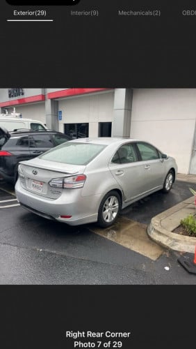 តាមផ្លូវ 2010 Lexus HS250H ទឹកប្រាក់ស្អាត Full premium