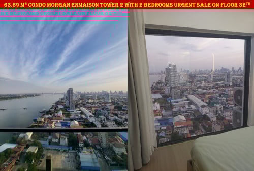 #SC037 👉 2 Floor Condo Morgan Enmaison Tower 2 with 2 Bedrooms Urgent Sale On High Floor