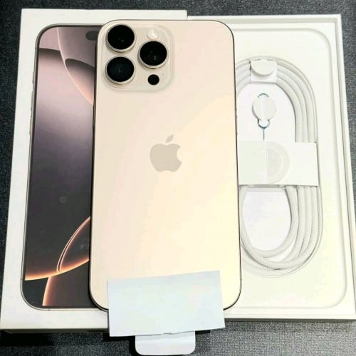 16 Pro Max ស្អាតដូចថ្មី99% ថ្ម100 ធានានៅ8ខែ សាក70ដង Fullset 256GB X/A មានប្រអប់