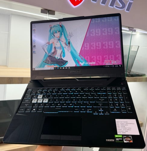 ASUS TUF FA506/Ryzen7-4800H@16cpu/16GB/512GB/GTX1650 Ti(4G)/15.6”(144hz)/RGB