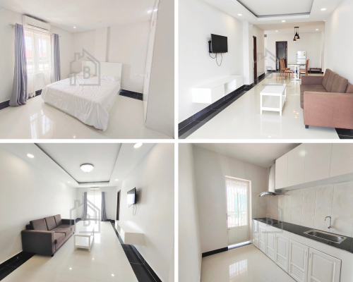 Boeng Trobek| Western Service 2-Bedroom Apartment for RENT near Blueline International School
