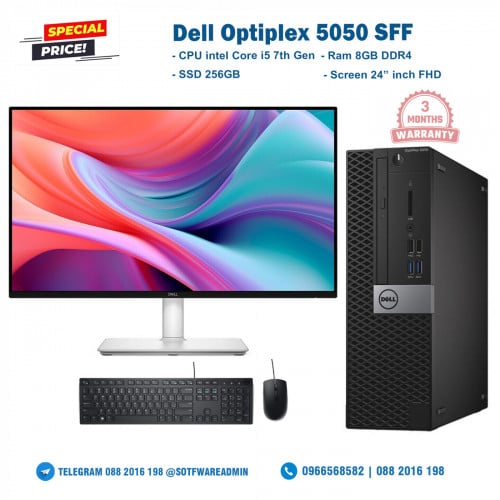 Dell OptiPlex 5050 SFF Screen 24INCH FHD