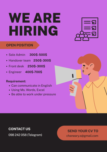 Front Desk Condo (Very Urgent)